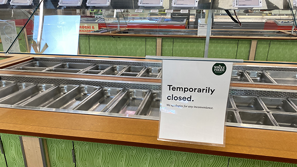 whole foods salad bar closed