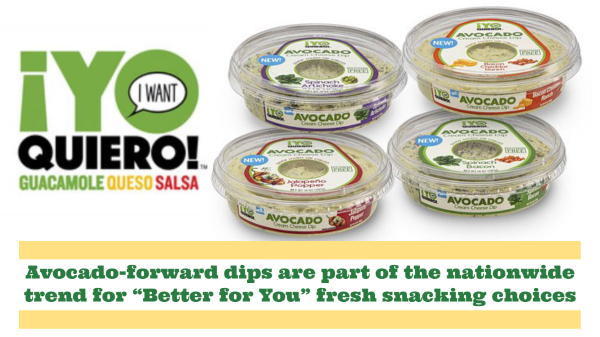 ¡Yo Quiero! Brings Four Craveable Avocado Cream Cheese Dips to Grocery Store Shelves this Summer