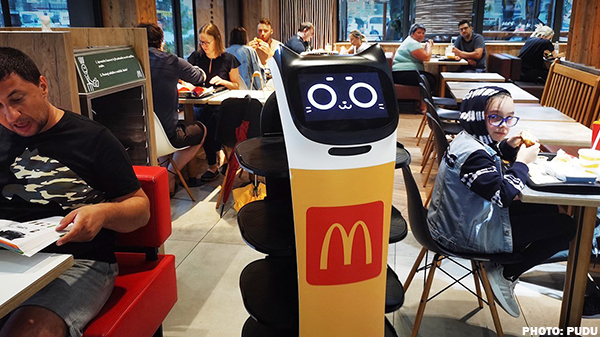 mcdonalds robot server