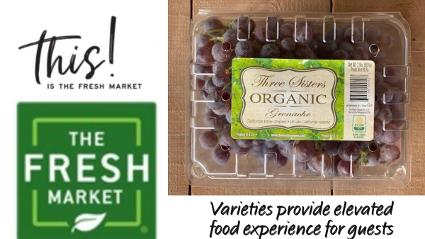 Limited-Edition Organic Wine Grapes Now Available at The Fresh Market