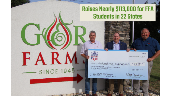 G&R Farms Raises Nearly $113,000 for FFA Students in 22 States