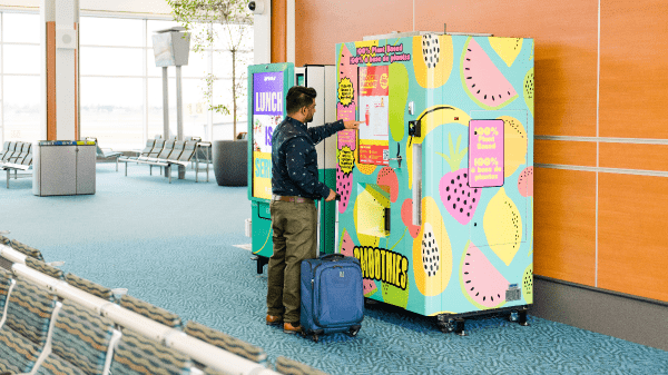 airport smoothie machine